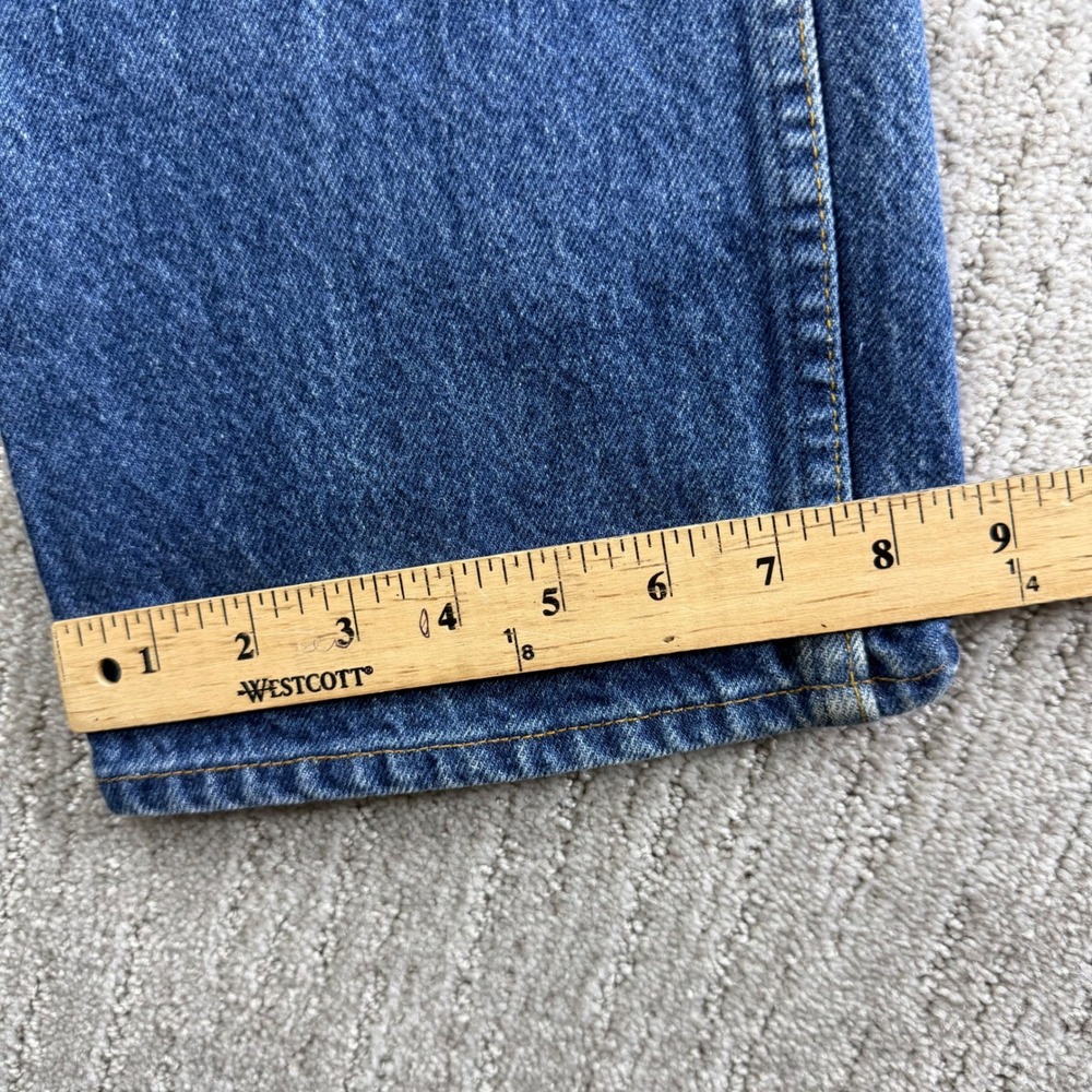 Vintage Levis 517 Orange Tab Jeans 34x34 (Fits 32x34) Mens Bootcut Blue Denim - Picture 9 of 10